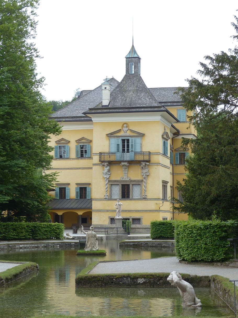 Schloss Hellbrunn, Castle, building, architecture, mannerism, HD wallpaper