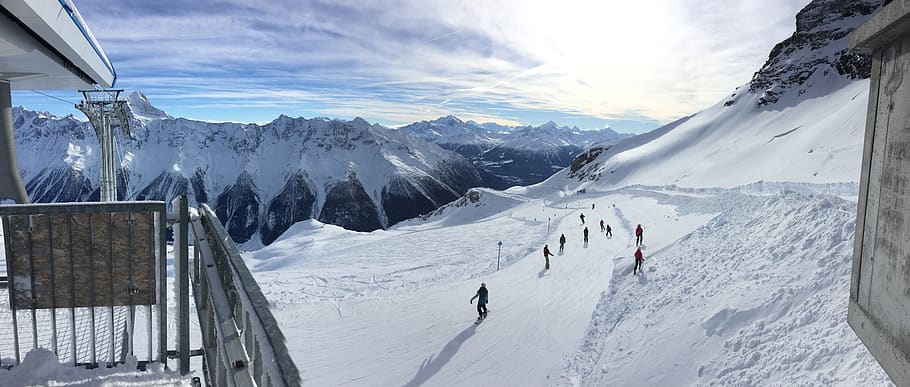 snow, winter, cold, mountain, cold temperature, sport, mountain range HD wallpaper