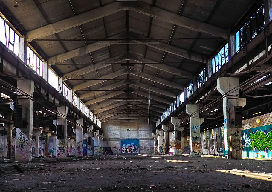 Lost, Factory, Old, lost places, leave, industrial building