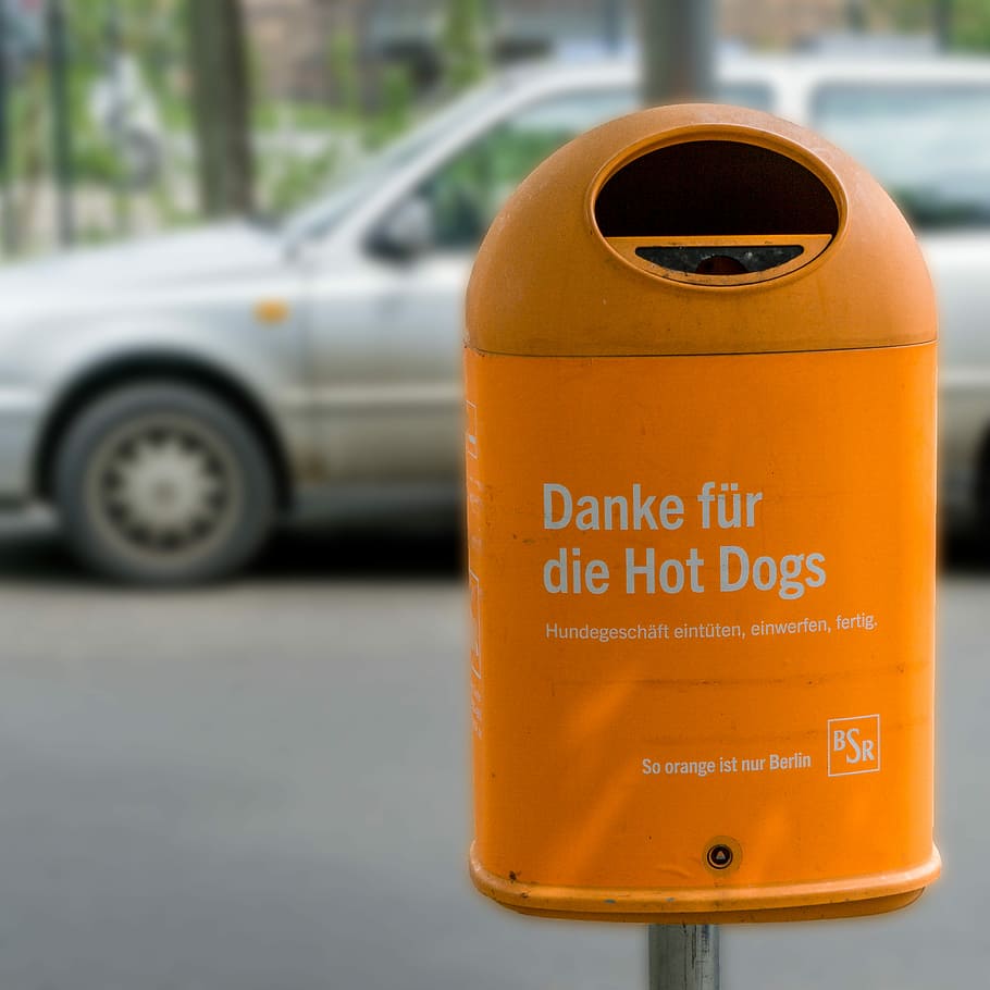 Berlin, Garbage, Dog, Shit, Recycle Bin, dog shit, garbage can HD wallpaper