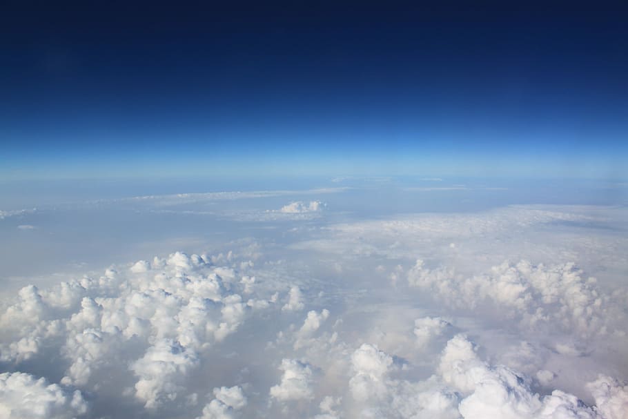 Blue Sky, Clouds, Altitude, the clouds, high altitude, nature HD wallpaper