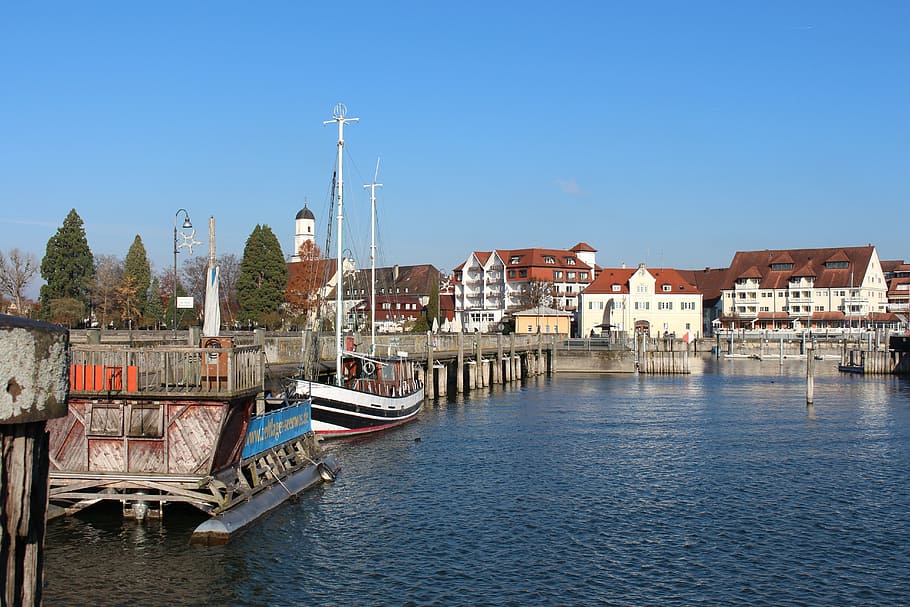 lake constance, germany, port, architecture, nautical Vessel HD wallpaper