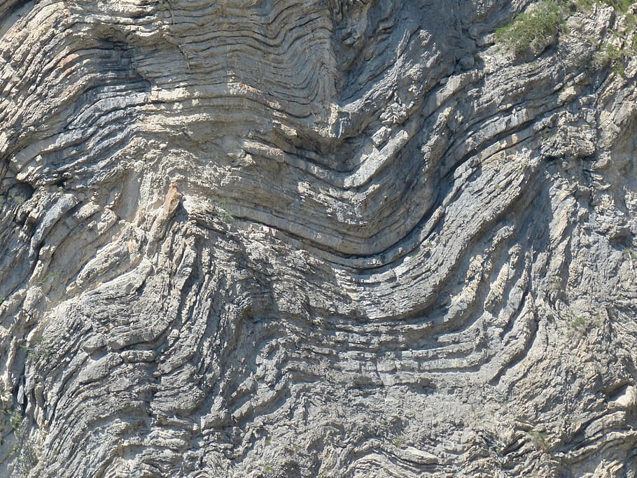 rock formations, folded, geological interfaces, layering, rock layers HD wallpaper