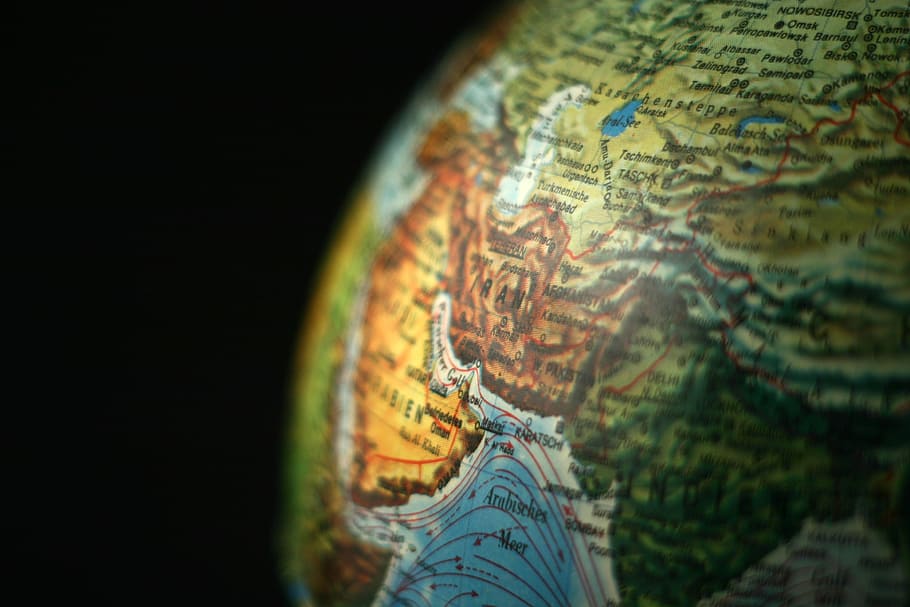 globe, asia, iran, continents, earth, world, globalization, map, HD wallpaper