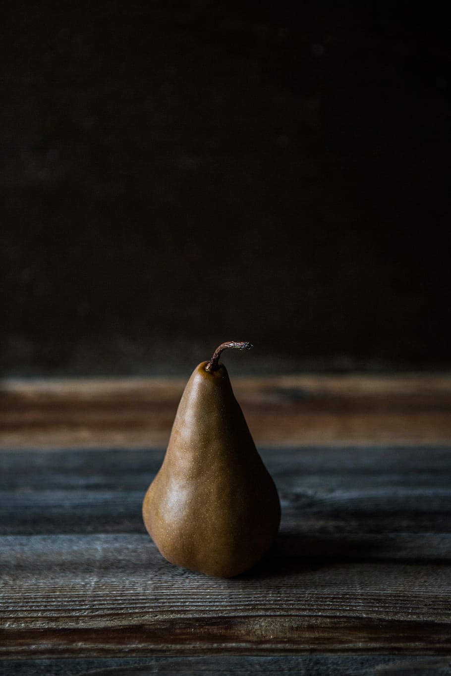 brown gourd, pear, fruit, dark, food, table, food and drink HD wallpaper