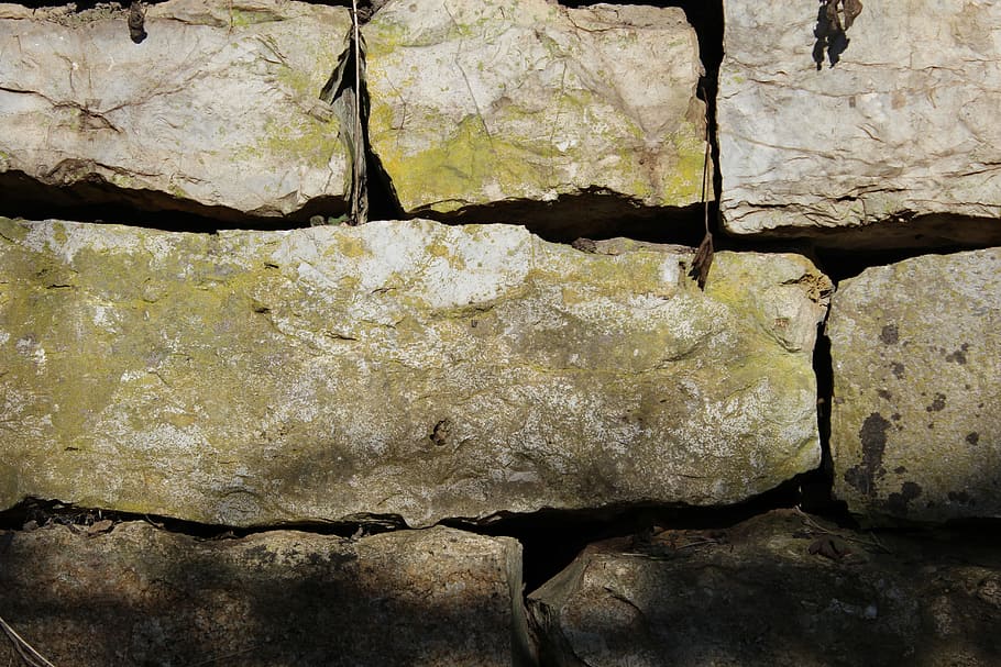 stone, wall, stone wall, background, structure, pattern, grey HD wallpaper