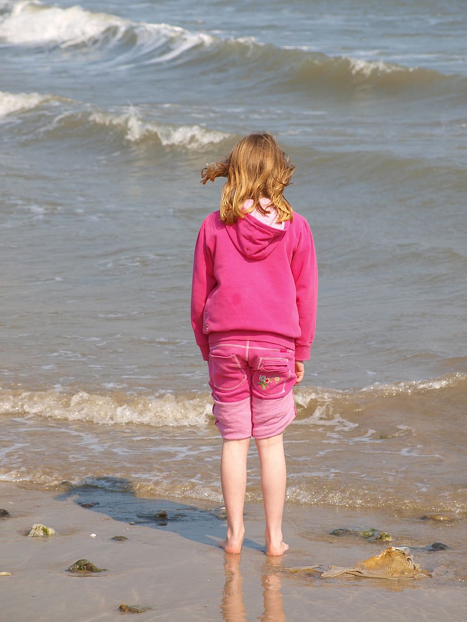 seaside, paddle, beach, water, summer, coast, holiday, sand HD wallpaper