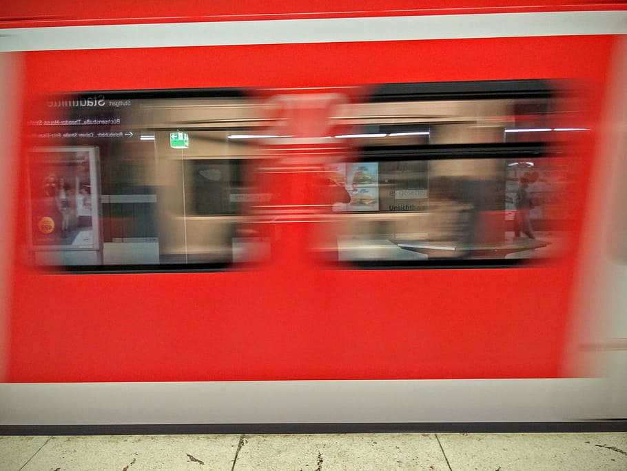 Train, Dynamic, Movement, S Bahn, Metro, public means of transport HD wallpaper