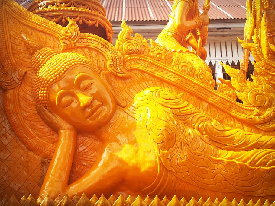 thailand, decoration, carvings, form, wax, soft, sculpture, HD wallpaper