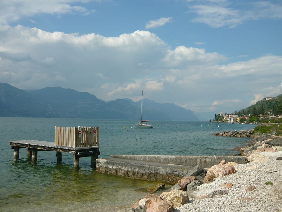 italy, italian, lake garda, plot, sea, nature, nautical Vessel HD wallpaper
