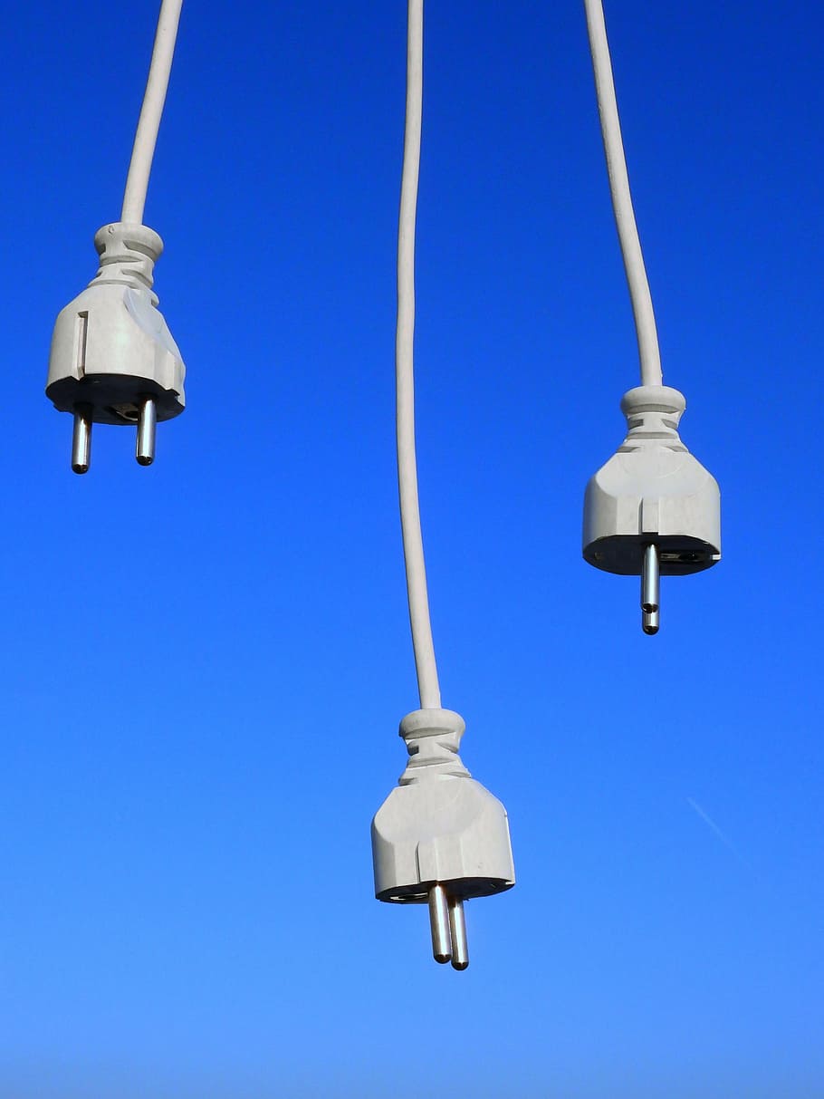 plug, cable, line, current, energy, power line, electricity HD wallpaper
