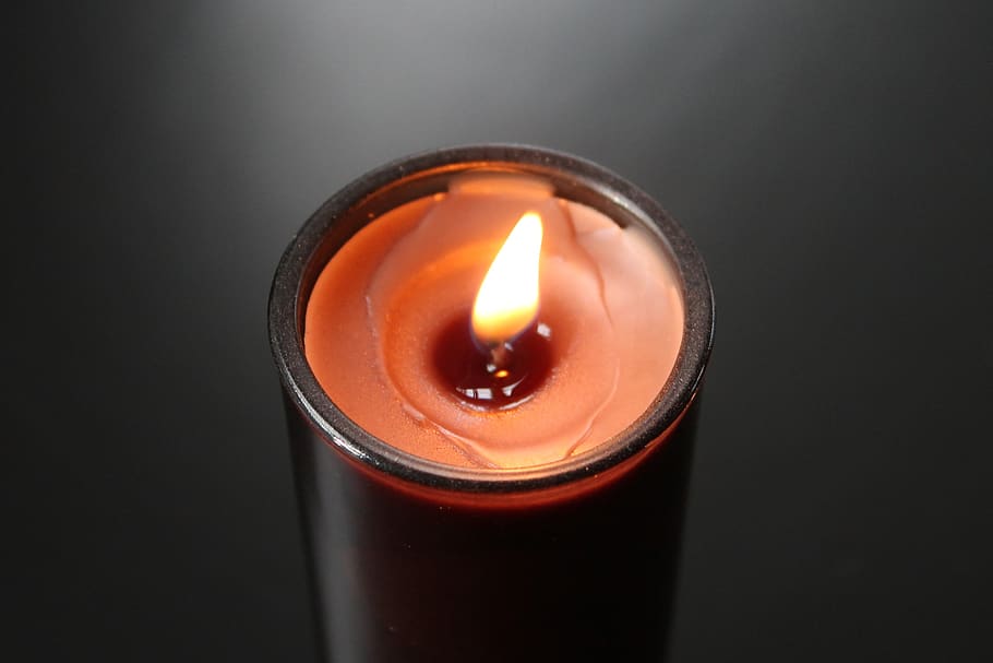candle, light, darkness, fire, flame, burning, fire - natural phenomenon HD wallpaper