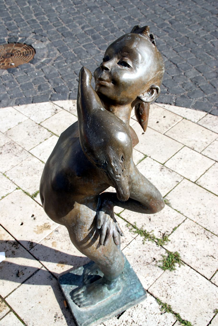 figure, space, bronze, monument, sun, sculpture, thuringia germany HD wallpaper