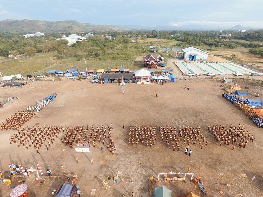 bilokka, district, sidrap, high angle view, crowd, large group of people HD wallpaper
