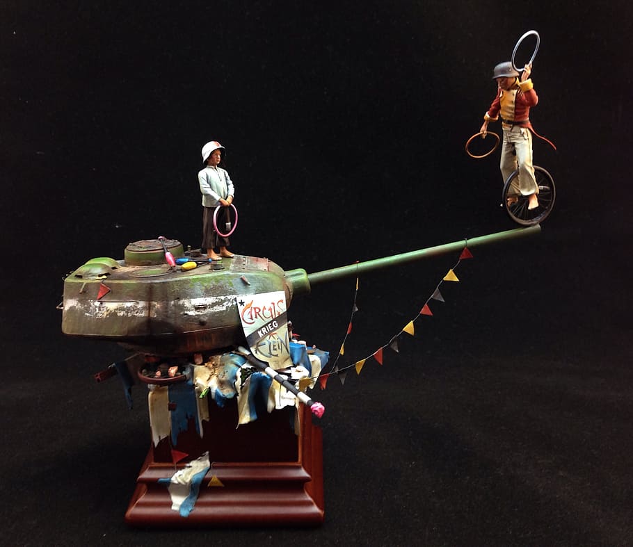 circus, miniature, war, human representation, no people, still life HD wallpaper