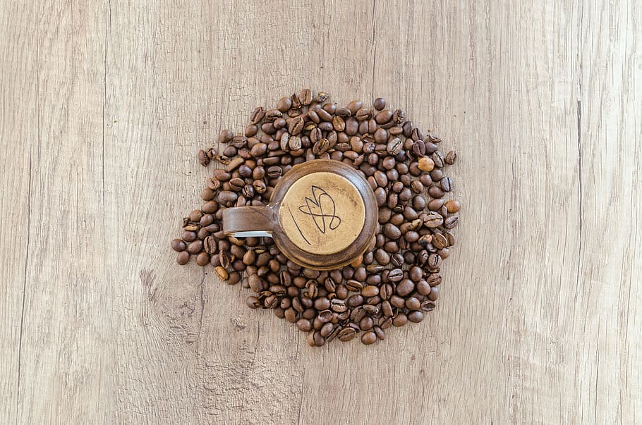 wood, beans, caffeine, coffee, aroma, aromatic, coffee beans HD wallpaper