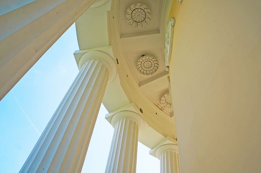 Column, Classic, Architecture, Architecture, Style, white, decor HD wallpaper