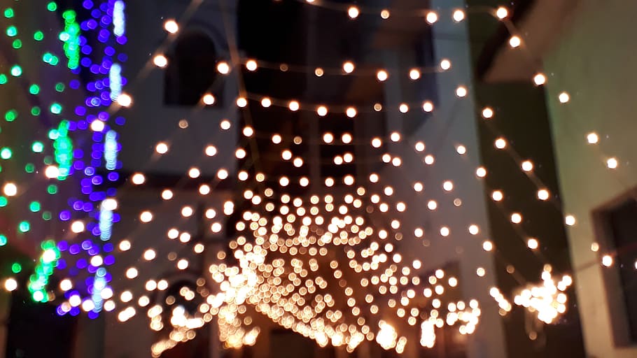 christmas, illuminated, desktop, abstract, pattern, bright HD wallpaper