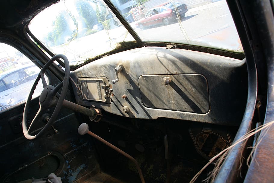 international, oldtimer, auto, automobile, defect, classic HD wallpaper