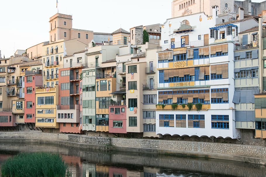 landscape, river, spain, catalonia, catalunya, costa brava, HD wallpaper