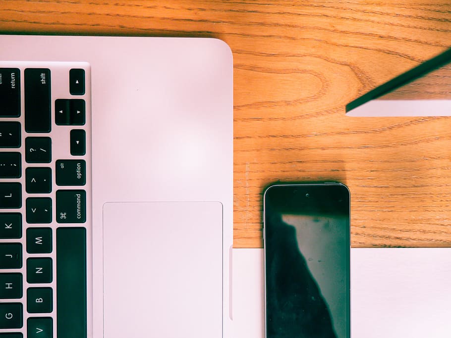 macbook, laptop, computer, iphone, mobile, business, office HD wallpaper