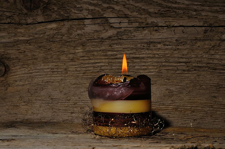 candle, wood, light, food and drink, indoors, wood - material HD wallpaper