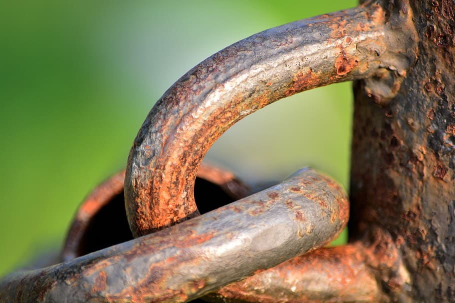 clamp, iron, barrier, rusty, metal, close-up, no people, old HD wallpaper