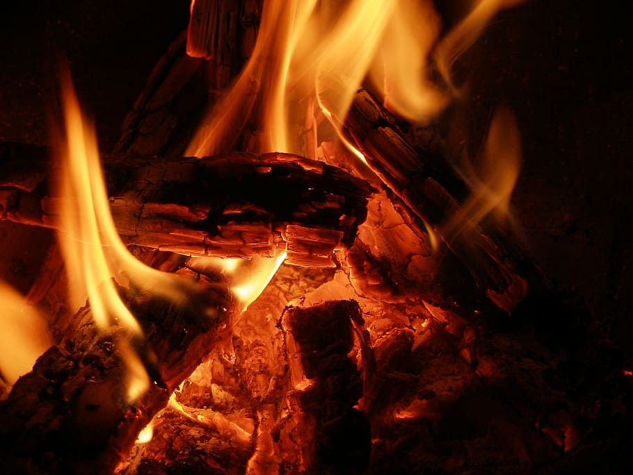 campfire, burn, flame, burning, fire - natural phenomenon, heat - temperature HD wallpaper