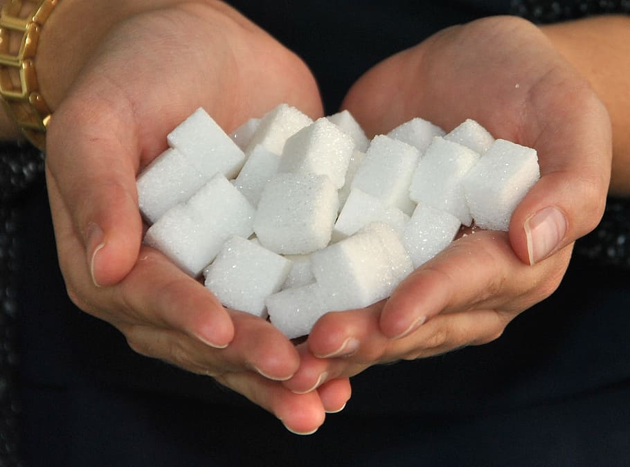white cube foam lot, sugar cube, bake, disease, sweet, sugar lumps HD wallpaper