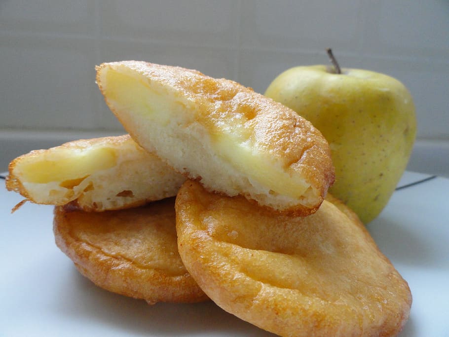 Dessert, Donuts, Apples, food and drink, freshness, fruit, no people HD wallpaper