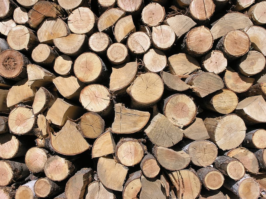 Pile, Wood, Stack, Firewood, Texture, trunks, log, timber, woodpile HD wallpaper