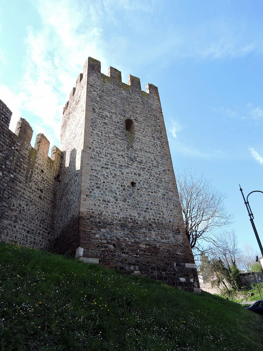 torre, walls, sky, green, nature, fortification, castle, middle ages HD wallpaper