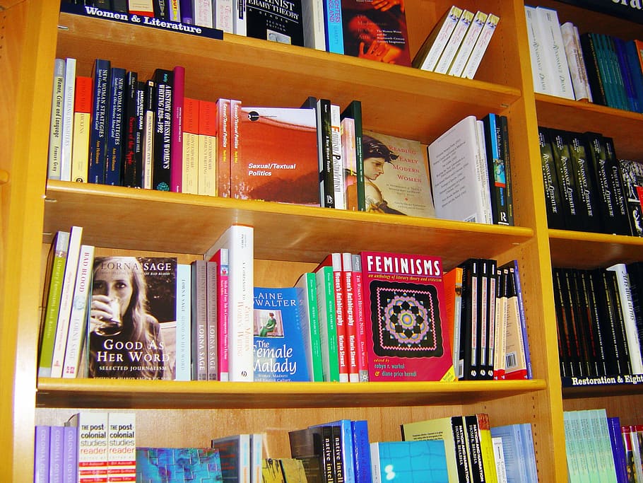 assorted-title books lot on shelf, Bookshelves, Reading, Bookcases, HD wallpaper