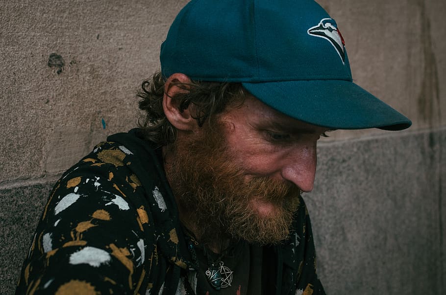 man, guy, old, cap, beard, wall, facial hair, one person, real people HD wallpaper