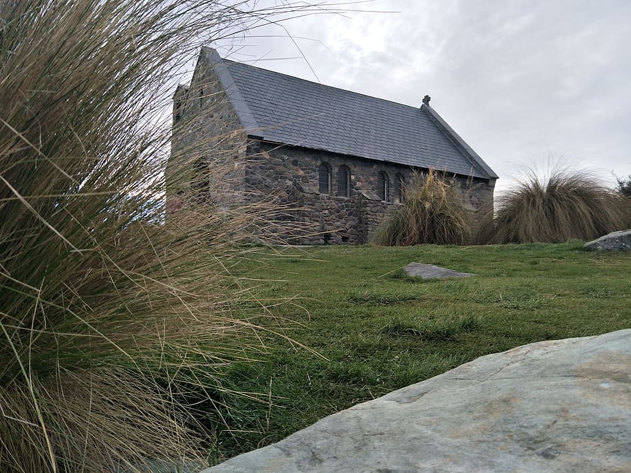 church, old, building, grass, architecture, built structure HD wallpaper