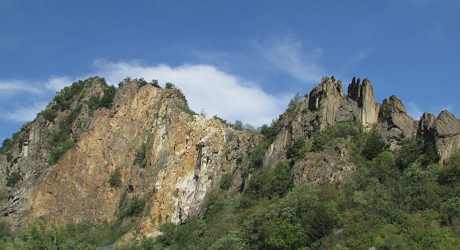 panorama, landscape, danube valley, austria, wachau, mountain, HD wallpaper