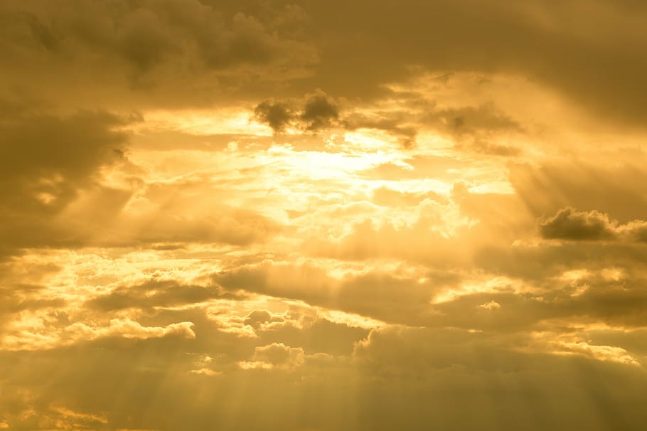 thunderstorm, clouds, cloud formation, sky, dark clouds, clouds form HD wallpaper