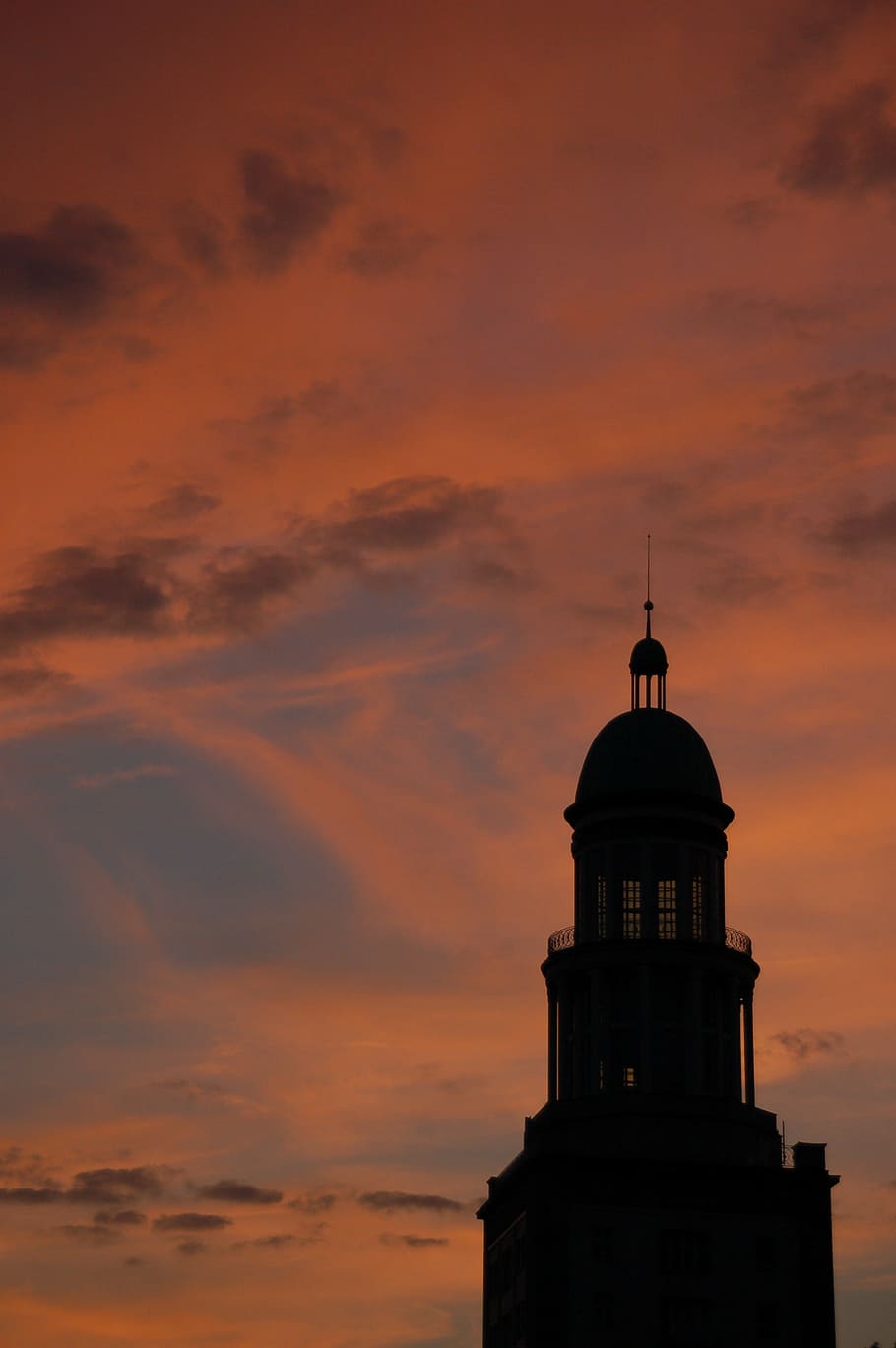 frankfurter tor, berlin, evening light, sunset, sky, lighthouse HD wallpaper