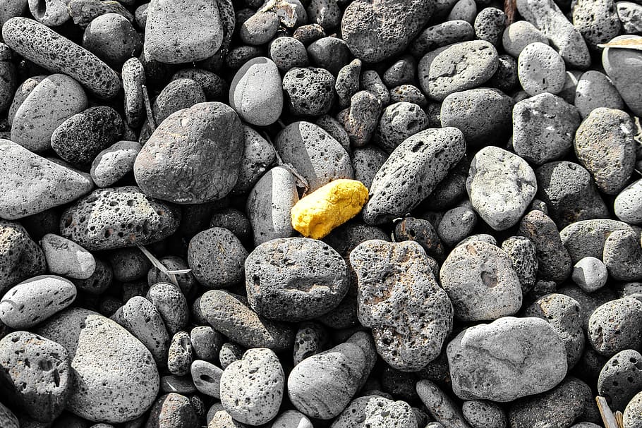 Rocks, Sponge, Sea, Pollution, Stone, food and drink, full frame HD wallpaper
