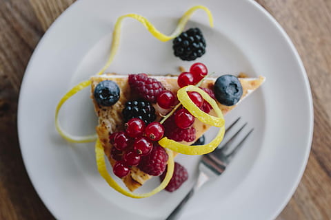 Berry Cheesecake, fruit, food, homemade, blackberry, blueberry HD wallpaper