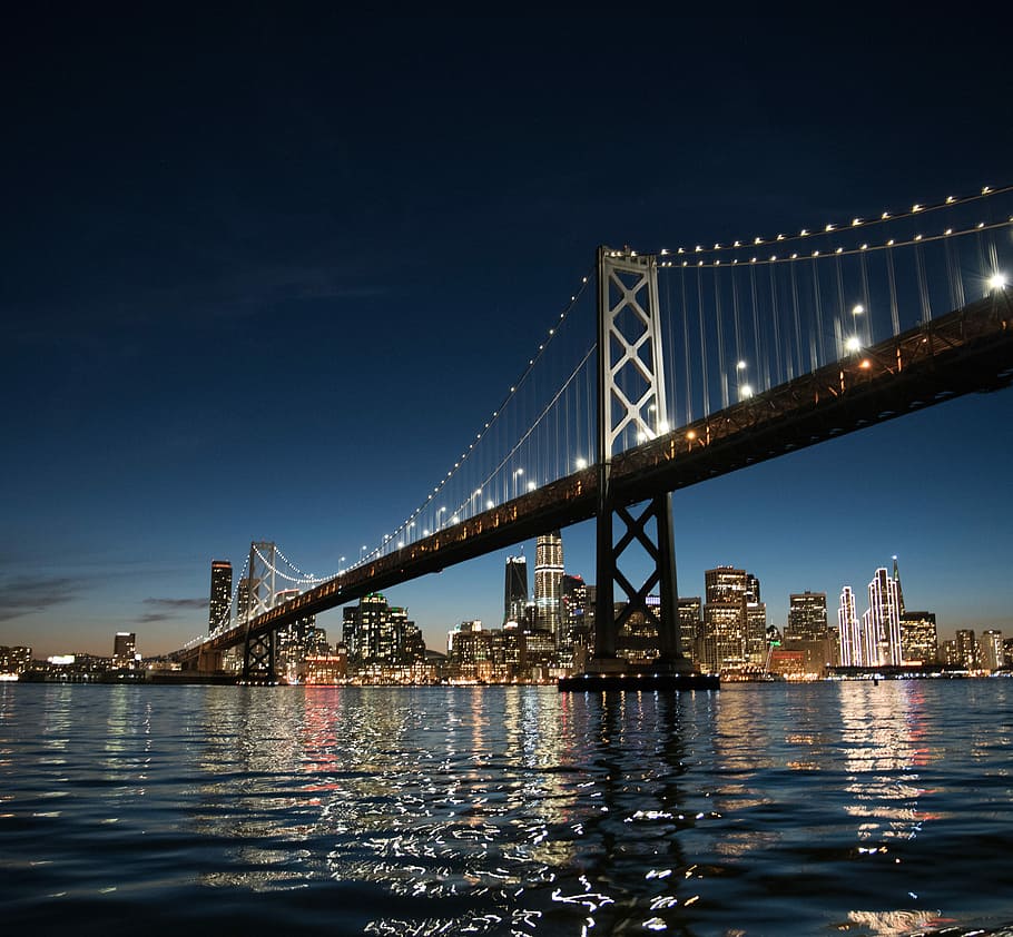 Manhattan Bridge at daytime, Brooklyn Bridge, New York, water HD wallpaper
