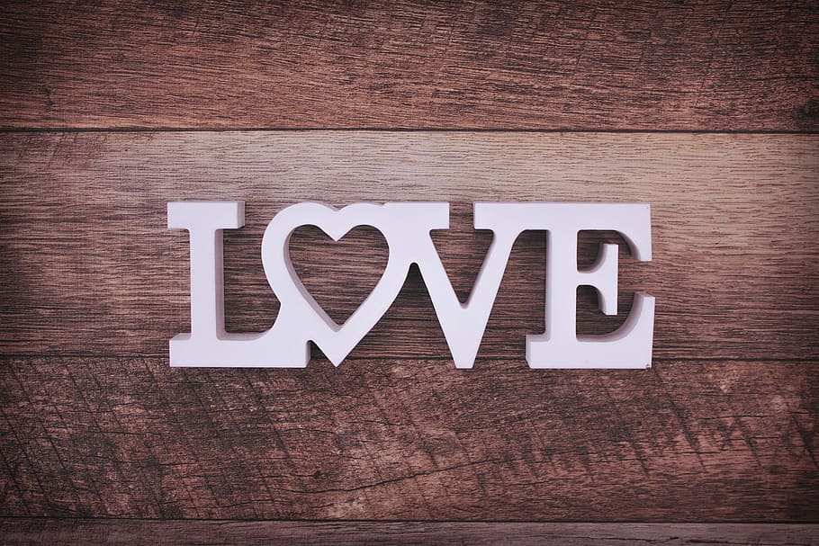 HD wallpaper: white wooden Love free standing letter, wood - Material,  single Word | Wallpaper Flare
