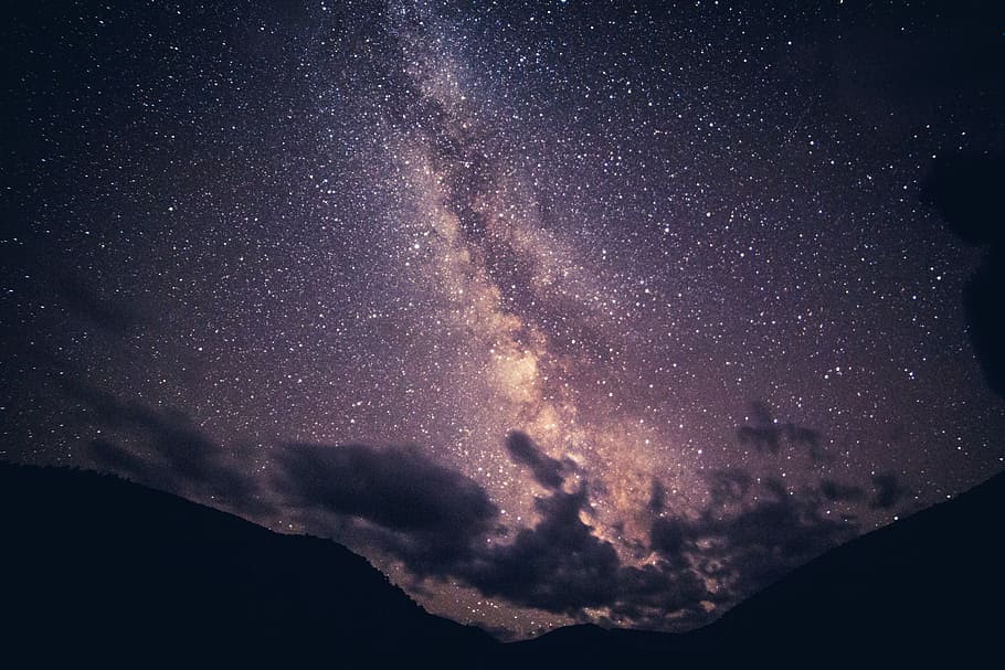 Stars in Great Basin, Milky Way on sky, night, cloud, dark, nevada HD wallpaper