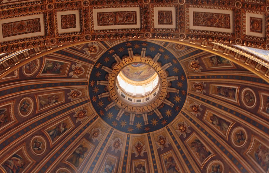 dome, irradiation, artwork, architecture, low angle view, built structure HD wallpaper