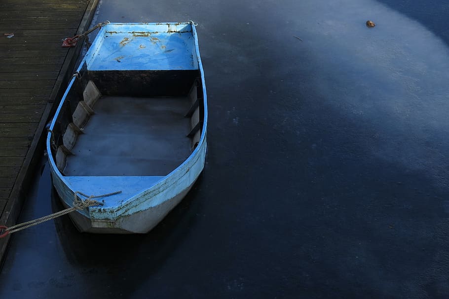 winter, water, boot, blue, cold, silent, icy, frost, minor HD wallpaper