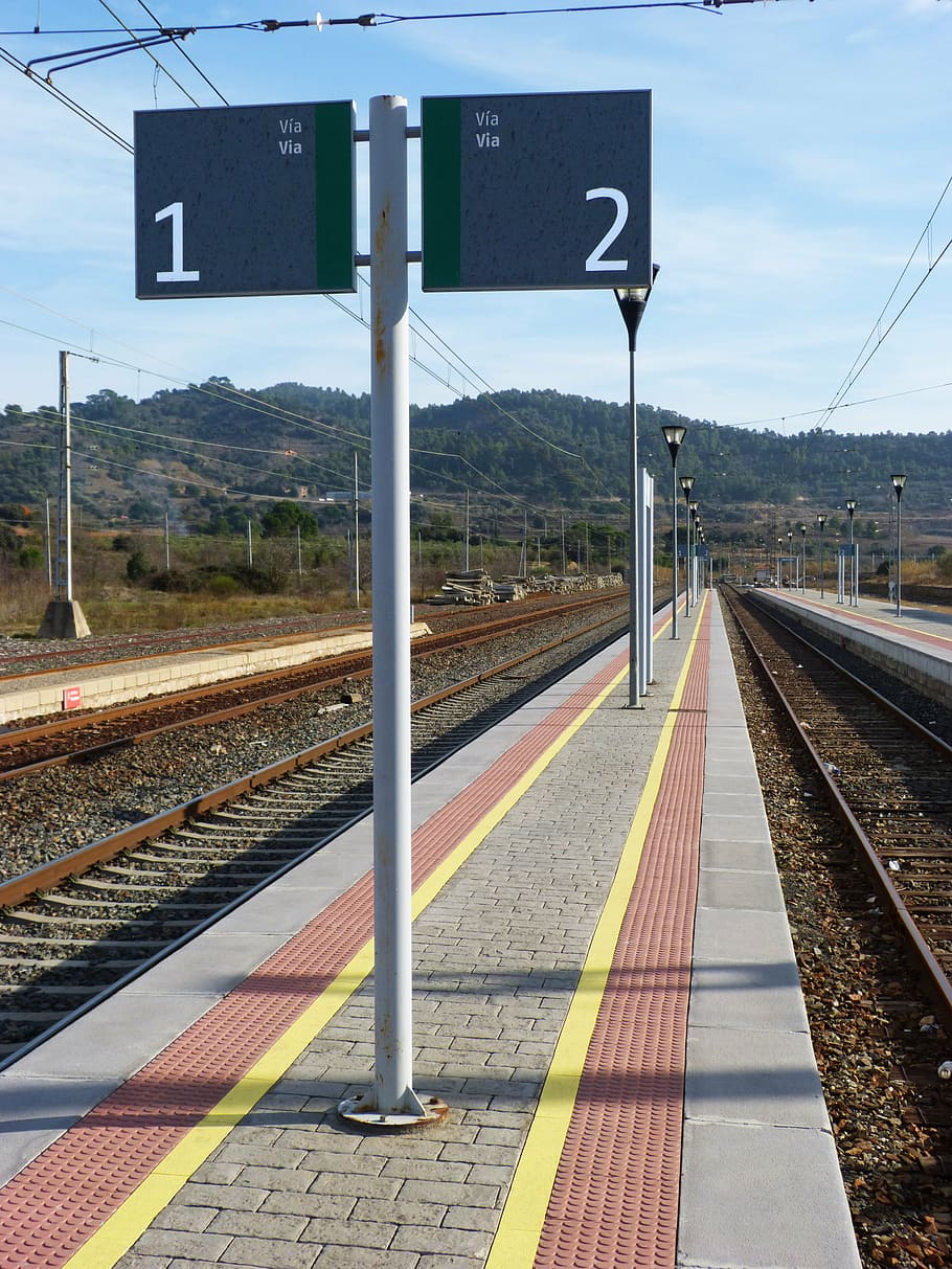 platform, station, train, railway, via, rail transportation HD wallpaper