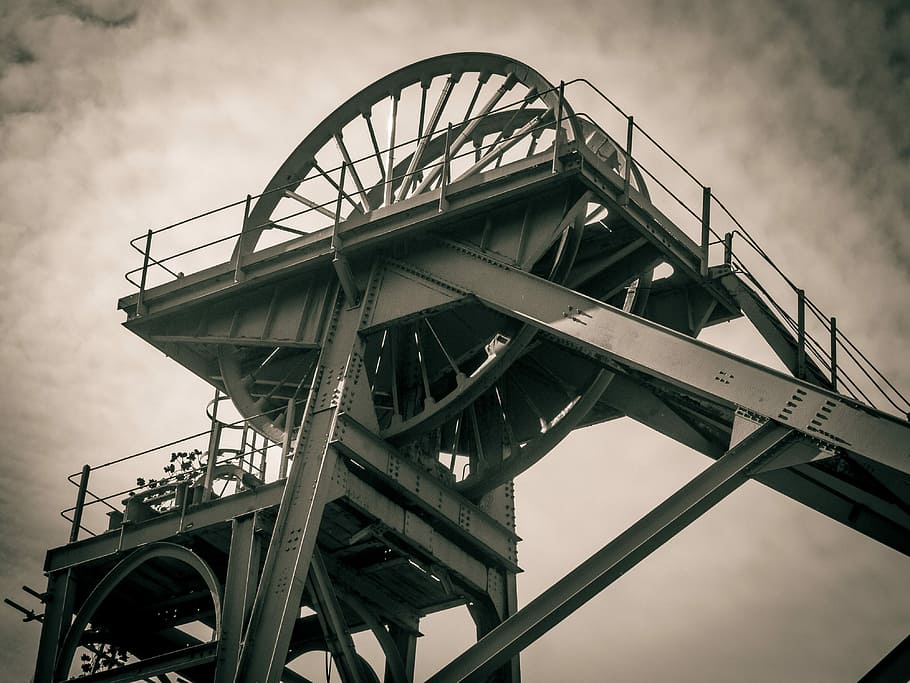 Mine, Mining, Industry, Equipment, pit, lift, built structure HD wallpaper
