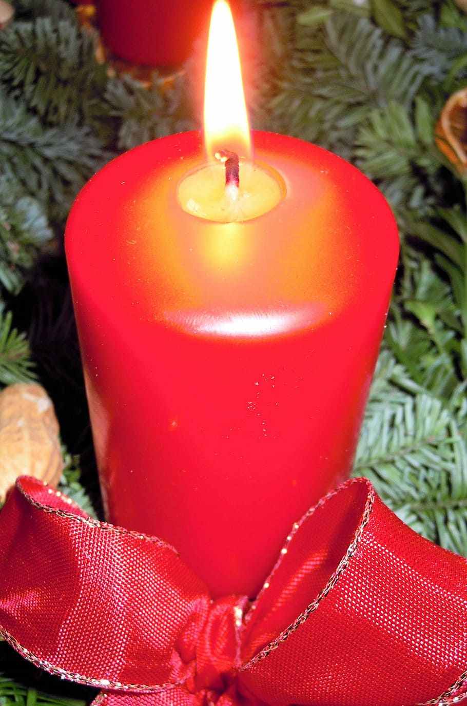 Advent, Candle, Burn, Light, Warm, hell, christmas time, advent wreath HD wallpaper