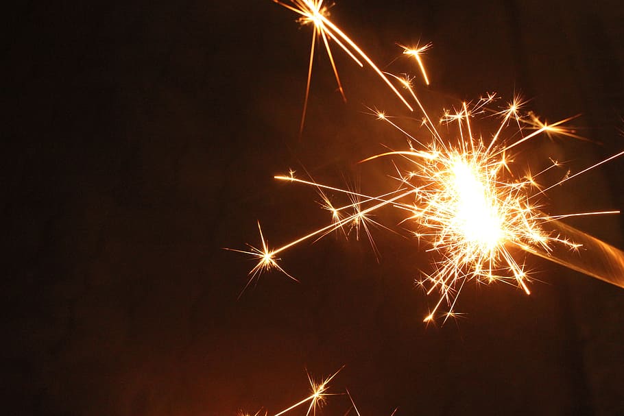 night, flame, fireworks, tabitha, celebration, illuminated HD wallpaper