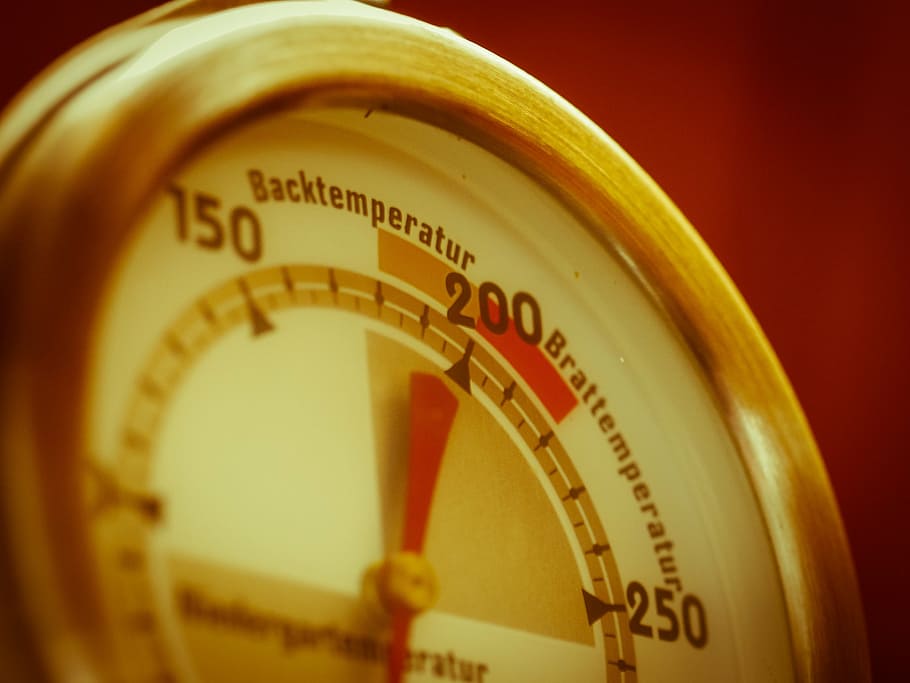 selective focus photo of a white and red back temeprature, back thermometer HD wallpaper